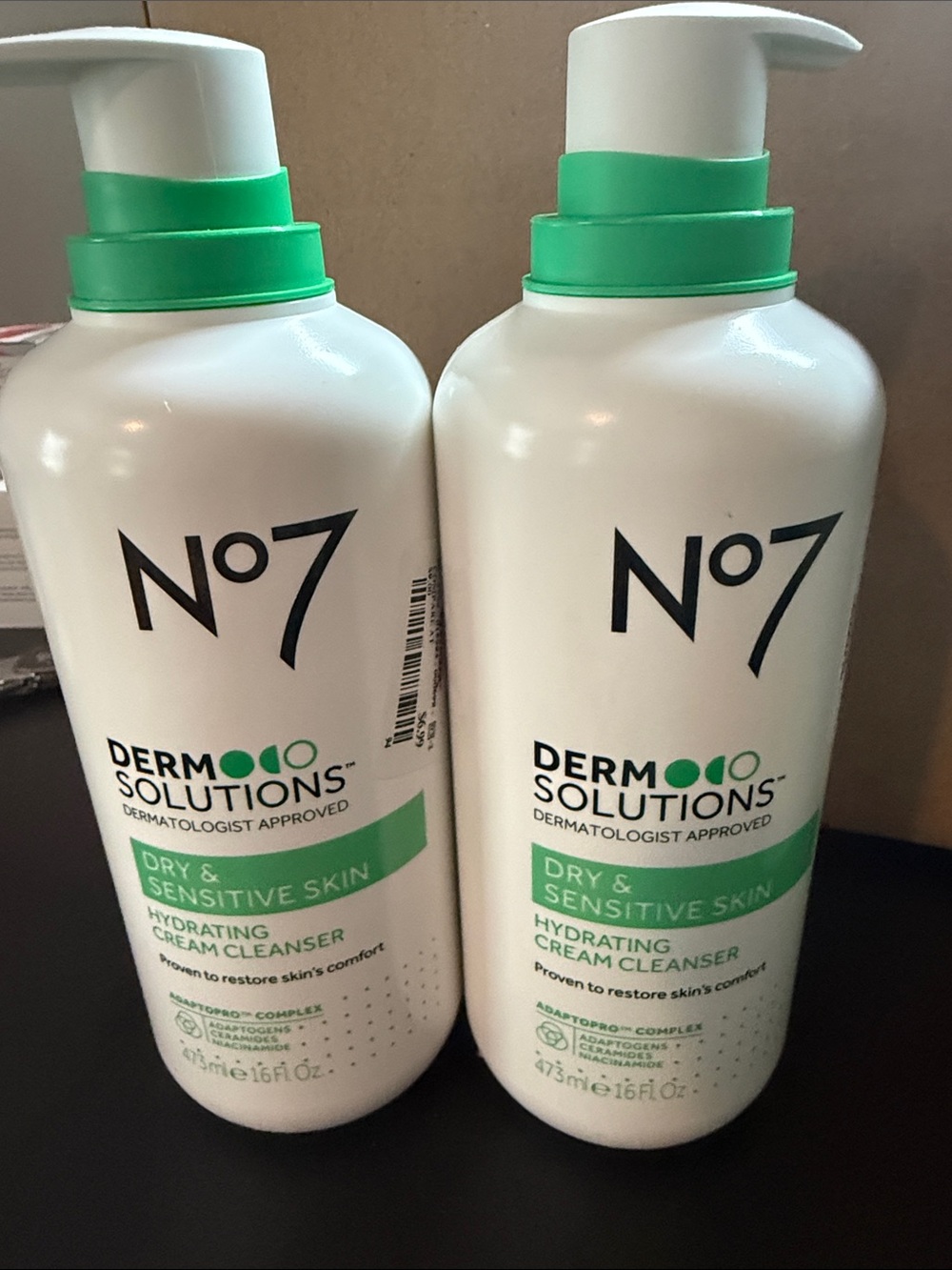 No7 Derm Solutions Hydrating Cream Cleanser - dry and sensitive skin 2pk